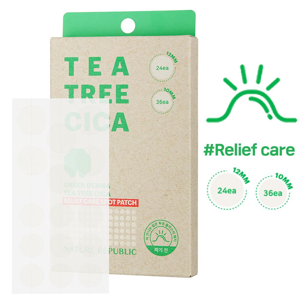 

[NATURE REPUBLIC] Green Derma Tea Tree Cica Spot Pacth (Помощь/Последующий уход) #Relief care (1 pack)