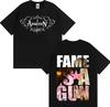 Y2k Fashion Tops Singer Addison Rae T Shirt Hipster Gothic Music TShirt Crewneck Print Short Sleeve Hip Hop T Shirt Unisex