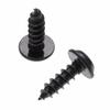 Tapping Screws, M5 X 15.8mm, 50 Pieces, 5mm Diameter, Universal Type, Cross Recessed, Repair Parts, Black