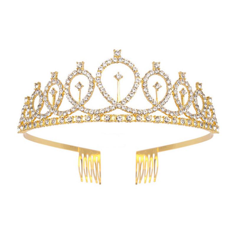 Set de Corona Brillante con Correa para el Hombro y Diadema para Niñas Cumpleañeras