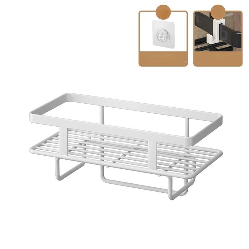 

1PC Wrought Iron Punch-Free Toilet Tank Shelf - Above Toilet Storage Rack for Bathroom Organization