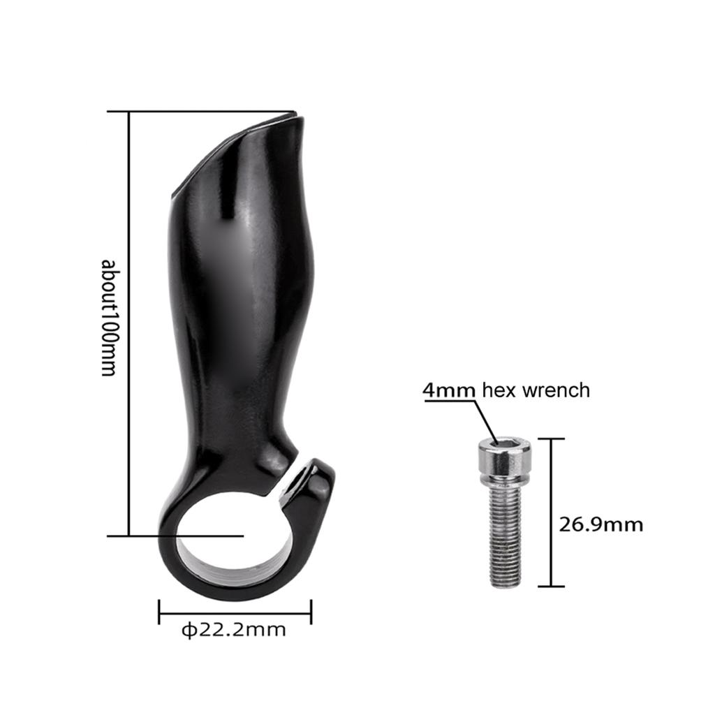 Handlebar Ends, Aluminum Alloy Handlebar Ends for and on Road, Ergonomic Design, sy to Install, Fits 22.2mm Handlebars