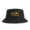That'S What I Do I Fix Stuff And I Know Things Funny Dad Bucket Hat Summer  Funny Fisherman Hats For Men Women Beach Travel Caps