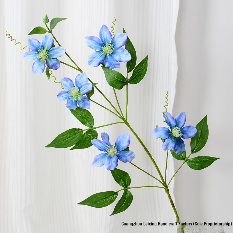 Artificial Clematis Wedding Arrangement for Home, Photography, Ornaments, and Courtyard Decor