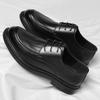 Summer Autumn New Designer Leather Shoes for Men Solid Color Fashion Casual Dress Shoes Male Lace Platform Loafers Man