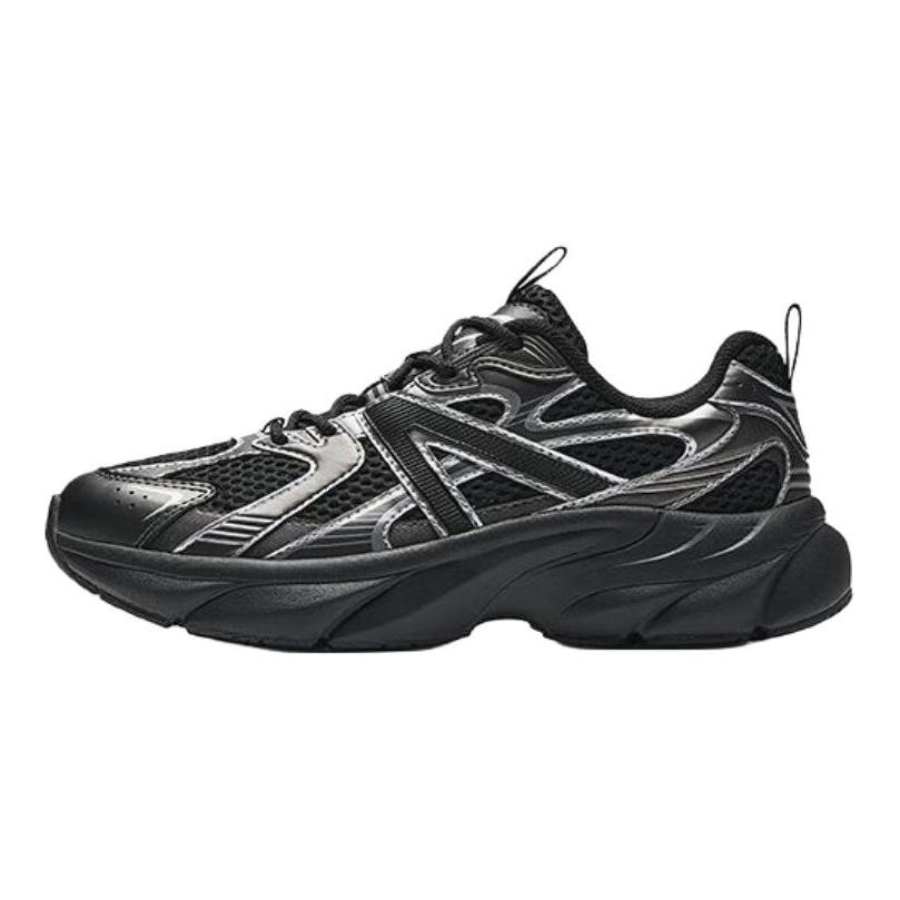Anta Scarpe Casual Basse Traspiranti Antiscivolo Assorbiurti Semplici Fashion Galassia Donna Sneaker Nero Argento 122538896-5