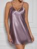 Women's Silk Satin Camisole Nightdress with Lace Trim