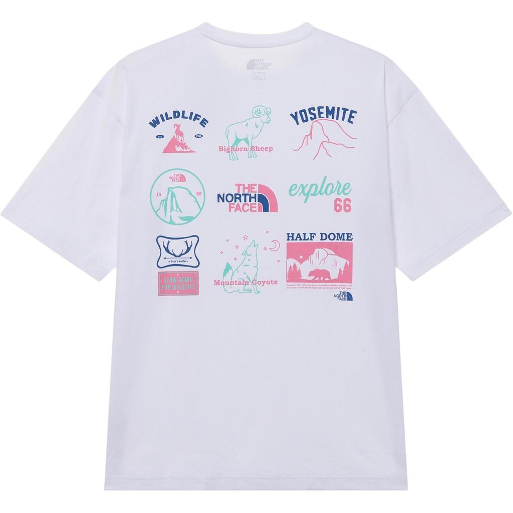 The North Face Mountain Outdoor Logo Crew Neck Short Sleeve T-Shirt Men Tops White NT7UR06K