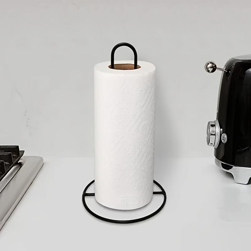 1PC Kitchen Rolling Paper Towel Holder Bathroom Paper Towel Silver Meal Rack Home Kitchen Storage Accessories