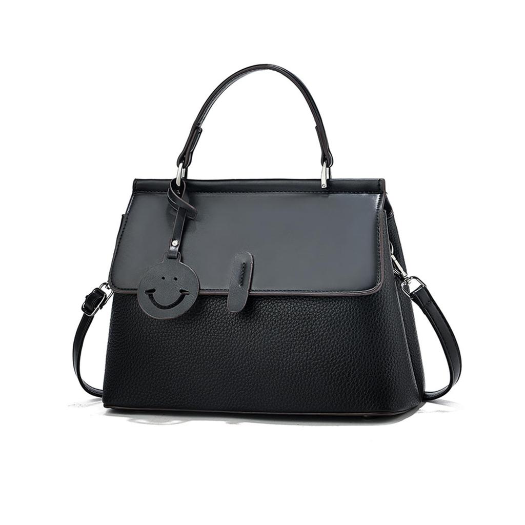 NICOLE & DORIS Women's Flap Shoulder Bag, Crossbody Bag, Perfect for Commuting, with Back Pocket, Anti-Theft Back Pocket, Studs, and Elegant PU
