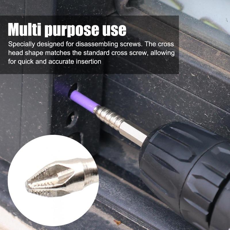 Strong Magnetic Impact Bit Anti-Slip Long Screwdriver Drill Hex Shank Cross Impact Driver Bit Electric Phillips Screwdriver Tips