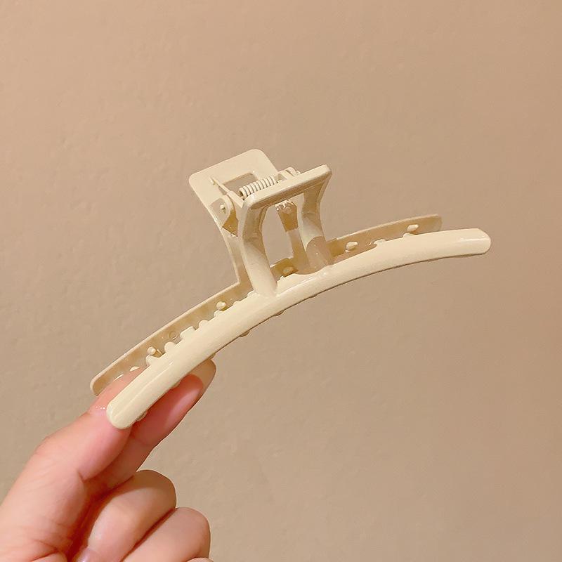 

Versatile Korean Design: Oversized Square Arc Hairpin Shark Clip хаки