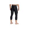 Under Armour HeatGear Vanish Letter Wszechstronne Dopasowane Legginsy Treningowe Fitness Trzy Czwarte Męskie Legginsy Czarne 1361588-002