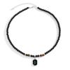 Ethnic Style Black Crystal Necklace New Chinese Style Acrylic Beaded Necklace  Gift