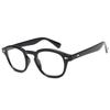 Okulary w stylu Johnny'ego Deppa Męskie Vintage Okrągłe Okulary z Nitami Design Kompaktowa Oprawka Okulary Przezroczyste Soczewki Oculos