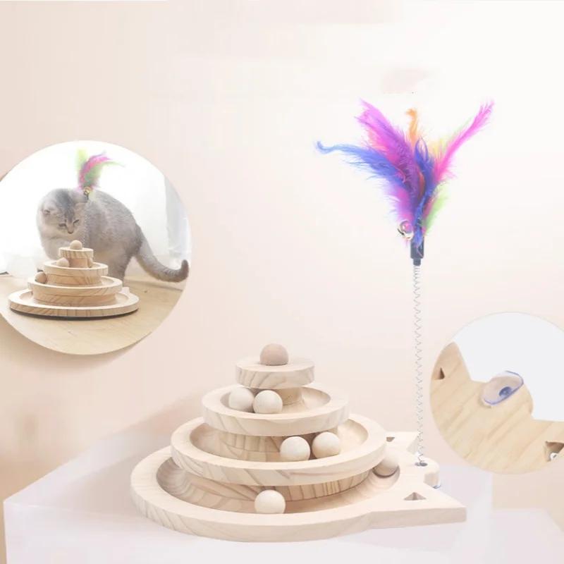 Katzenkratzbrett Katzenspielzeug Tunnel Katzenminze Katze Maus Kätzchen Training Intelligenz Haustier Katze Spielzeug Schienen Turm Ball Für Katzen Kätzchen