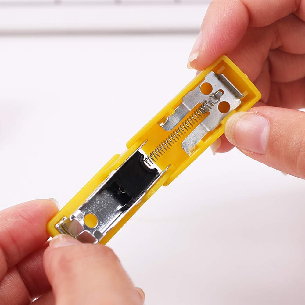 10 Set Mini Office Stapler with 10# Staples, Portable Desktop Stapler for Students