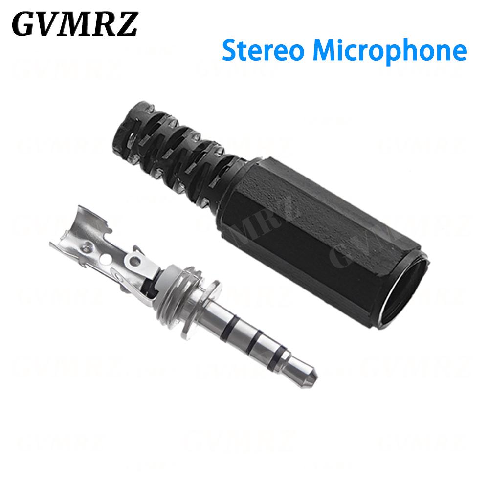 5PCS/lot 3.5mm 1/8 "Single/Double Channel Stereo Plug Welding Type Audio Male Plug 3.5 Socket 2 3 4 Section adapter connectors