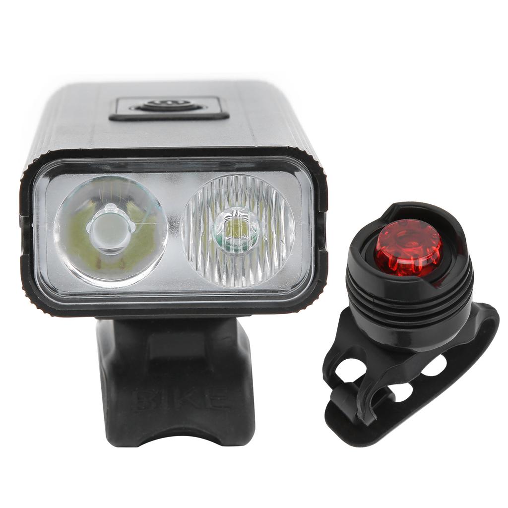 Fahrradlichter USB Wiederaufladbare Fahrradlichter Frontscheinwerfer Rücklicht Fahrradzubehör
