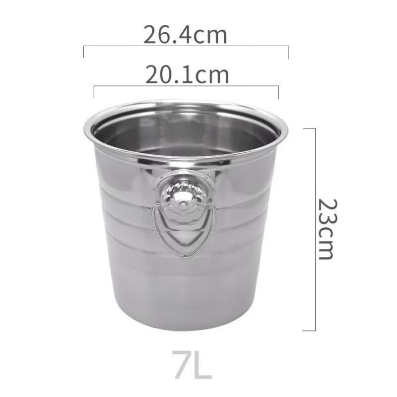 Stainless Steel Tiger Head Ice Bucket