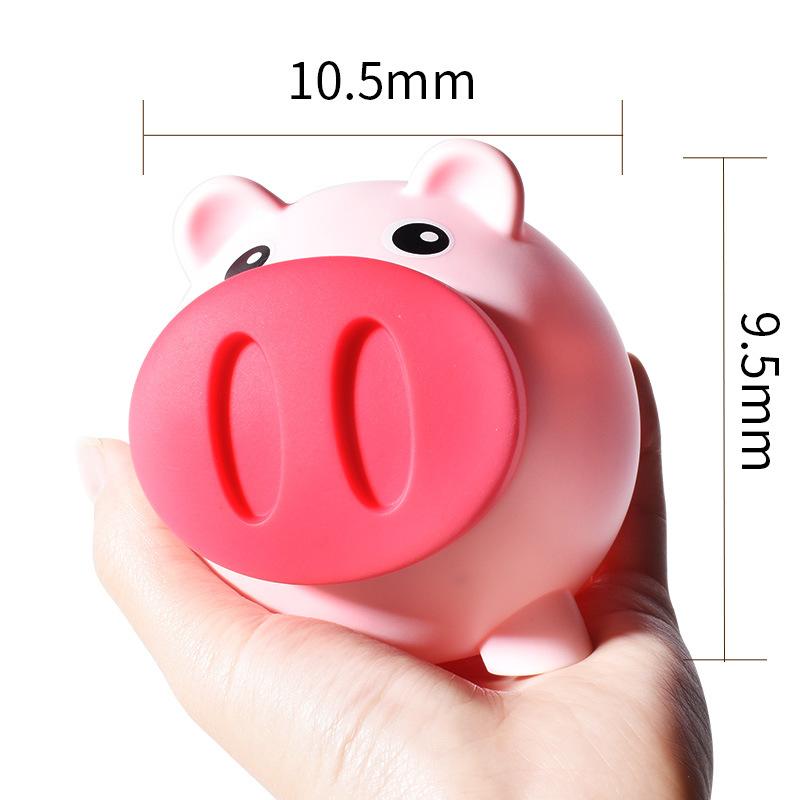 Salvadanaio Cartone Animato Regali per Bambini Divertenti Salvadanai Vinile Carino Salvadanaio a Forma di Maiale Caramella Anticaduta Giocattolo da Spingere Sonoro Salvadanaio per Bambini