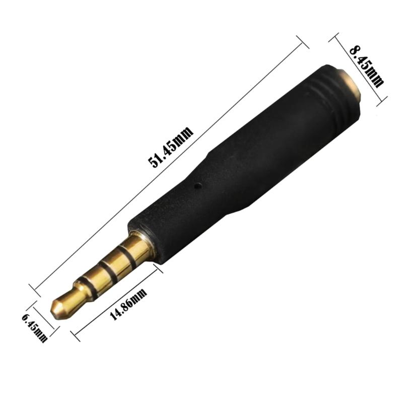 3.5mm Male to 3.5mm 3/4 Poles Female Jacks Stereo Adapter Headphone Extension Cable Adapter for Phone Laptop Computer