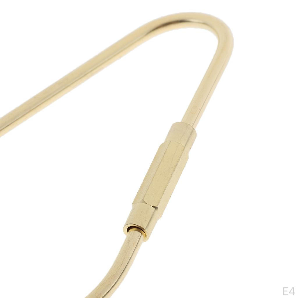 Sturdy Brass Keychain Oval / D A Shape