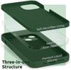  For iPhone 17 16 15 14 13 11 12 Pro Max Mini Air Ultrathin Non-Slip Cover Green Case Camera Protector Lens Simple Phone Case