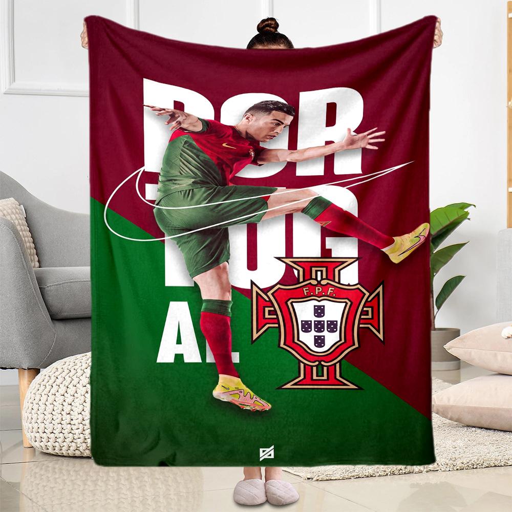 Ronaldo's Soccer Legacy Blanket Soft & Cozy Suitable for Sofa Bed Bedding Four Seasons Universal Warmthful Decor