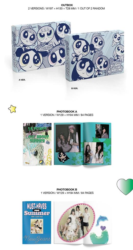 NewJeans 2nd EP The POWERPUFF GIRLS X NJ Box 'Get Up' Ver. (Korean Edition)