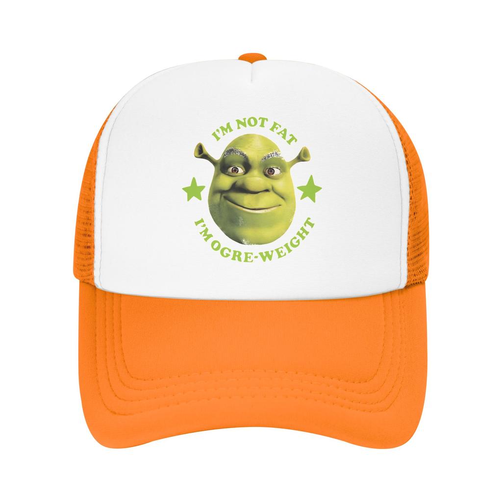 Funny Green Meme Swamped Shrekes Vintage Cartoon Mesh Sun Cap Outfit for Men Women Adjustable Baseball Cap Mesh-Back Summer