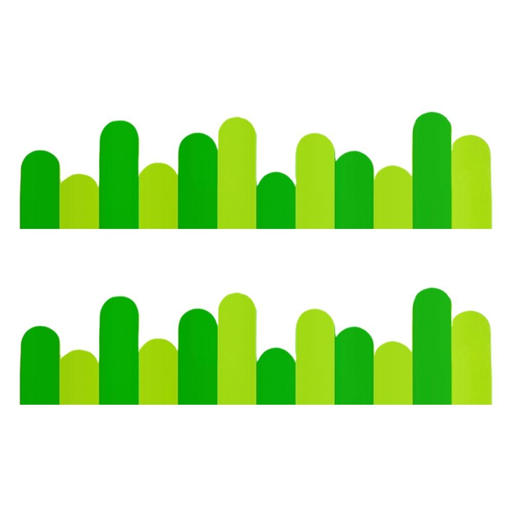 2pcs/set Long Fence Craft Classroom Wall Stickers Blackboard Posters  Primary School Class