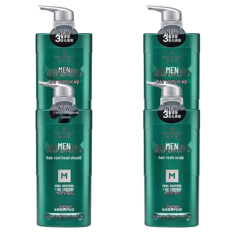 Schwarzkopf Men's Mint Invigorating Anti-Dandruff Shampoo