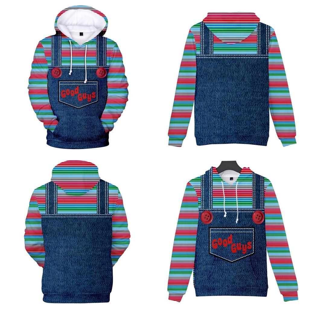 Vibrantly Designed Women Men Good Guys Chucky 3d Print Sweatshirt Hoodies