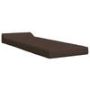 Foldable Sofa Bed Taupe 200 x 70 x 10 cm Fabric