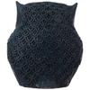 Modern Classy Happy Owl Resin Art Figure Showpiece (Pack of 1, Blue and Gold)