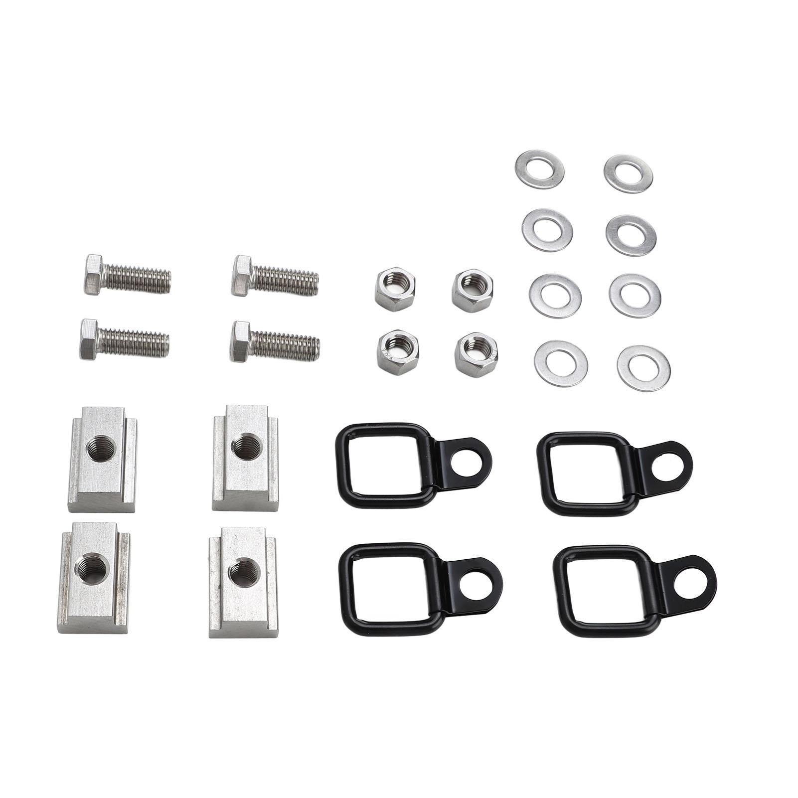 

Deck Rails Cleat T Slot Nuts Bed Metal Threaded Tie Down Anchors Rings for Truck Pickup