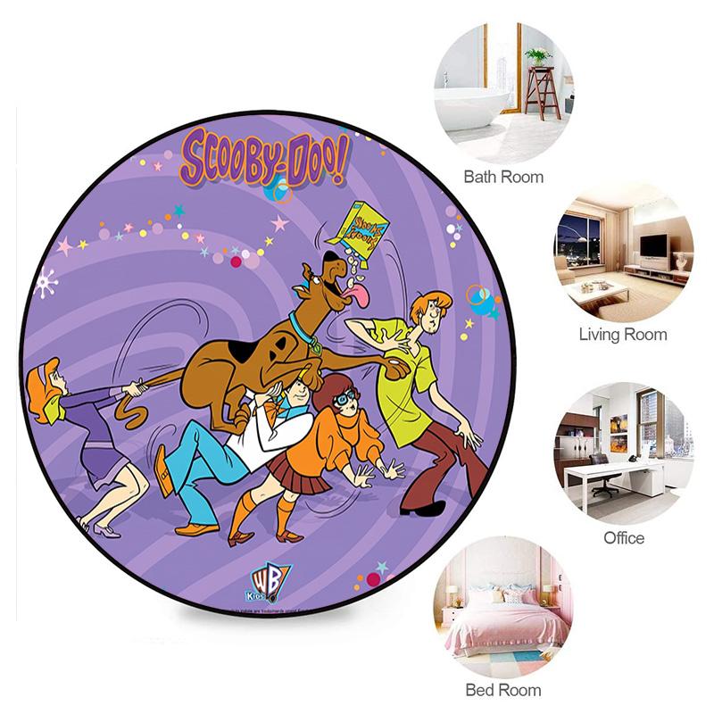 Halloween supernatural comedy adventure movie Scooby-Doo Round Carpet Soft Home Decoration Corridor Table and Chair Anti slip Outdoor Floor Mat rug 2