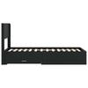 Bed Frame with Storage Space and Headboard Black 75 X 190 Cm