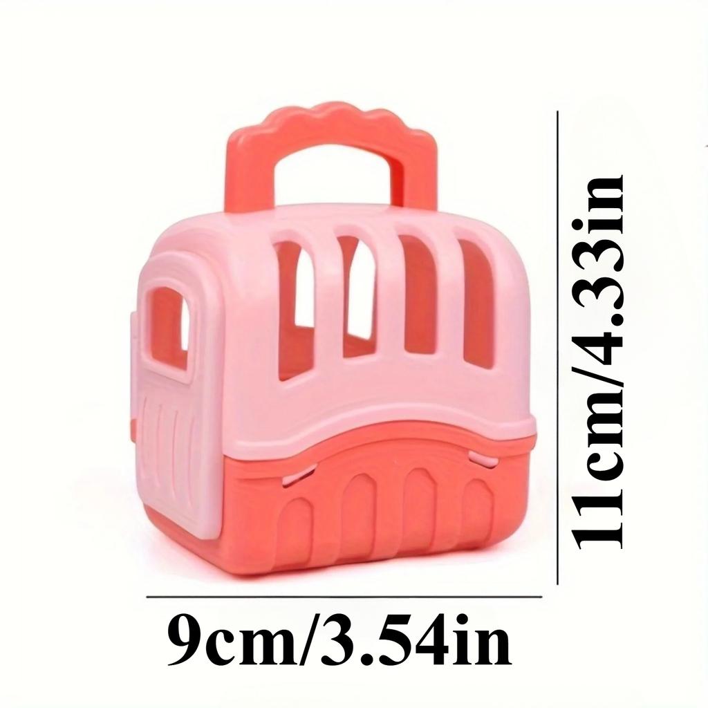 Mini Huisdier Verzorging Speelset Hond Puppy Speelgoed voor Kinderen Verzorging Voeding Dierenarts Kit met Kooi Doe-alsof Spelen Cadeaus voor Meisjes Jongens Peuters