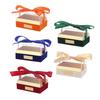 Transparent Wedding Hand Gift Box Birthday Party Acrylic Light Luxury Bow Present Box Valentine's Day Gift Box