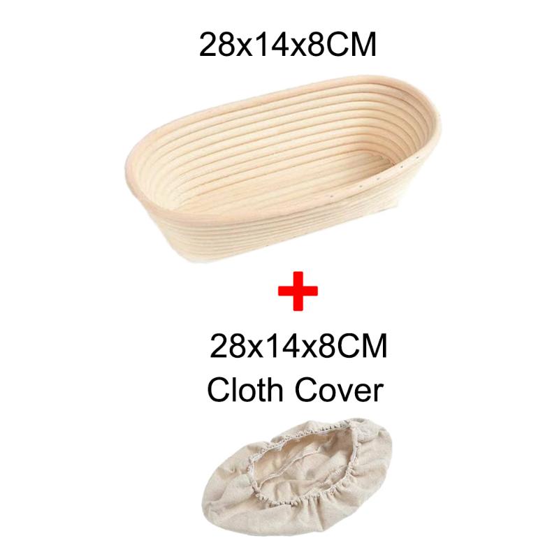 Vine Bread Fermentation Basket, Natural Oval Rattan Core Dough, Bread Fermentation Sour Dough Bread Basket Used for Baking