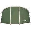 4 Person Tunnel Tent with Roof Green and White 318 x 275 x 140 cm
