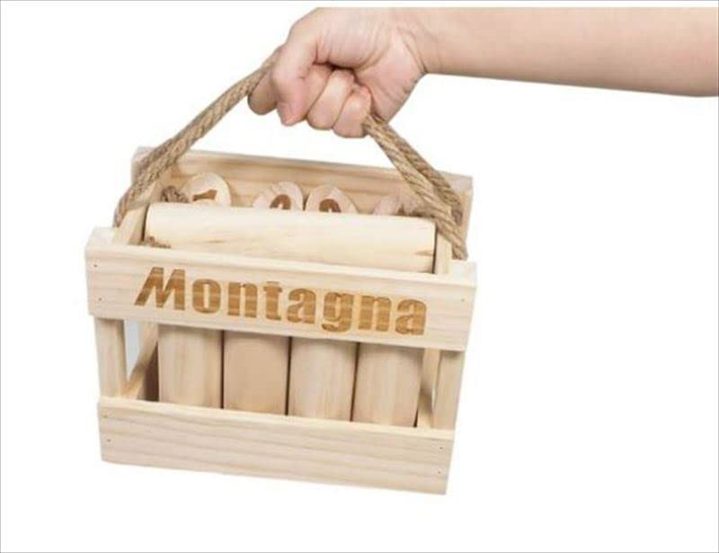 HAC3208 Wood Toy ~Play Equipment Used In the Finnish Sport [Morukku]~ A Competitive Outdoor Game That Anyone Can Enjoy [Montagna] Clear