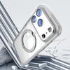 Magnetic Ring Stand Cover Case For iPhone 17 Pro Max 16 15 14 13 12 Pro Max Luxury Lens Protector Film Hybrid TPU+PC Clear Back Phone Holder Cover