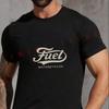 Fuel Motorcycle Ride Design T-Shirt Fashion VintageSummer Casual Short Sleeve O-neck Motorbike Tops Tee