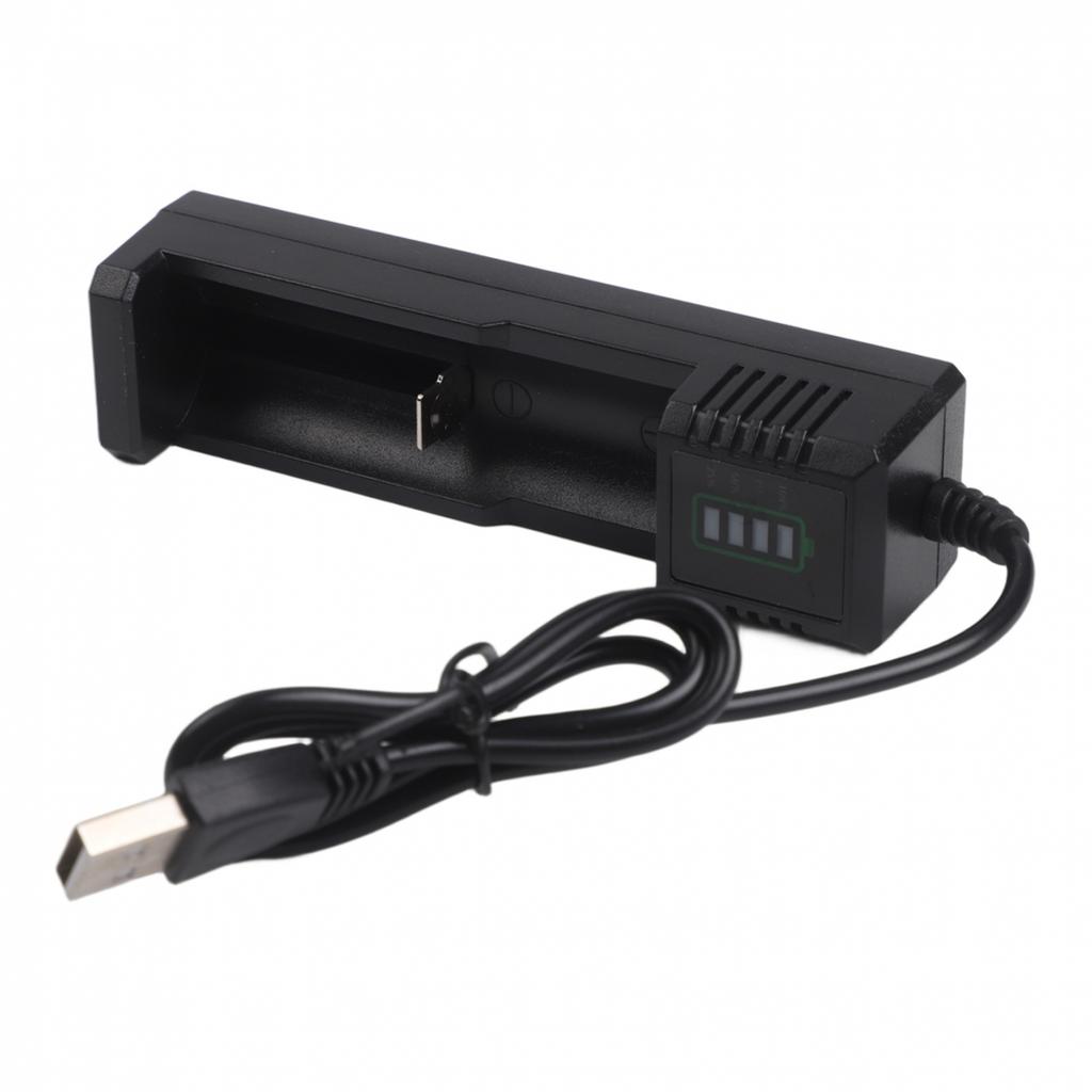 Smart USB Charger for 21700 14500 18500 26650 Lithium Batteries with 124 Slots