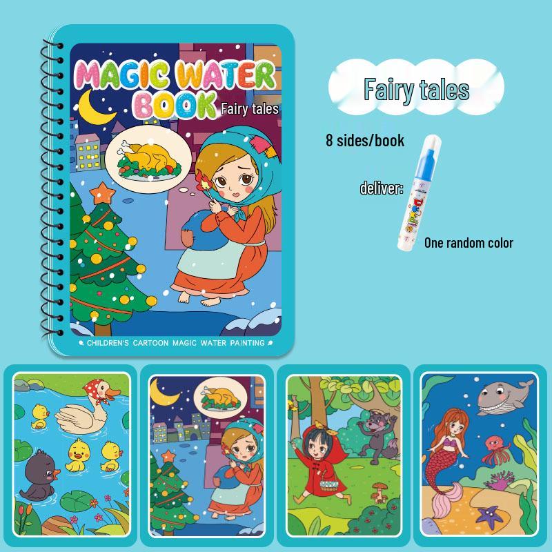 

Magic Reusable Water Drawing Book for Kids – Educational Coloring & Painting Set