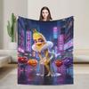 Comfort Brainrot Tung Tung Sahur Bombardiro Crocodilo Blanket Accessories Sofa Decorative Blanket Throw Warm Fleece For Travel
