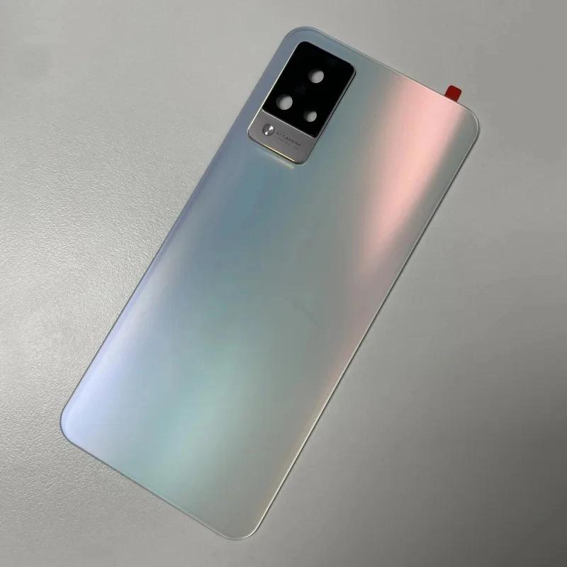 Voor Vivo V21 4G 5G V2066 V2108 V2050 Batterijdeksel Achterkant Vervangende Behuizing Met Camera Reparatieonderdelen